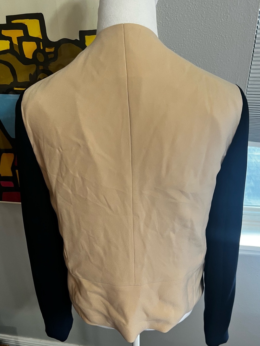DIANE VON FURSTENBERG DVF
Colorblock Feriha Blazer 10 Navy Tan
Cream - Picture 6 of 13